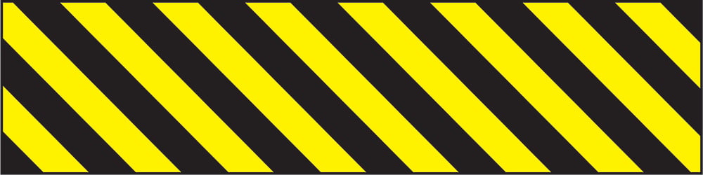 Signage: Hazard Tape Black Yellow (PARK0054)