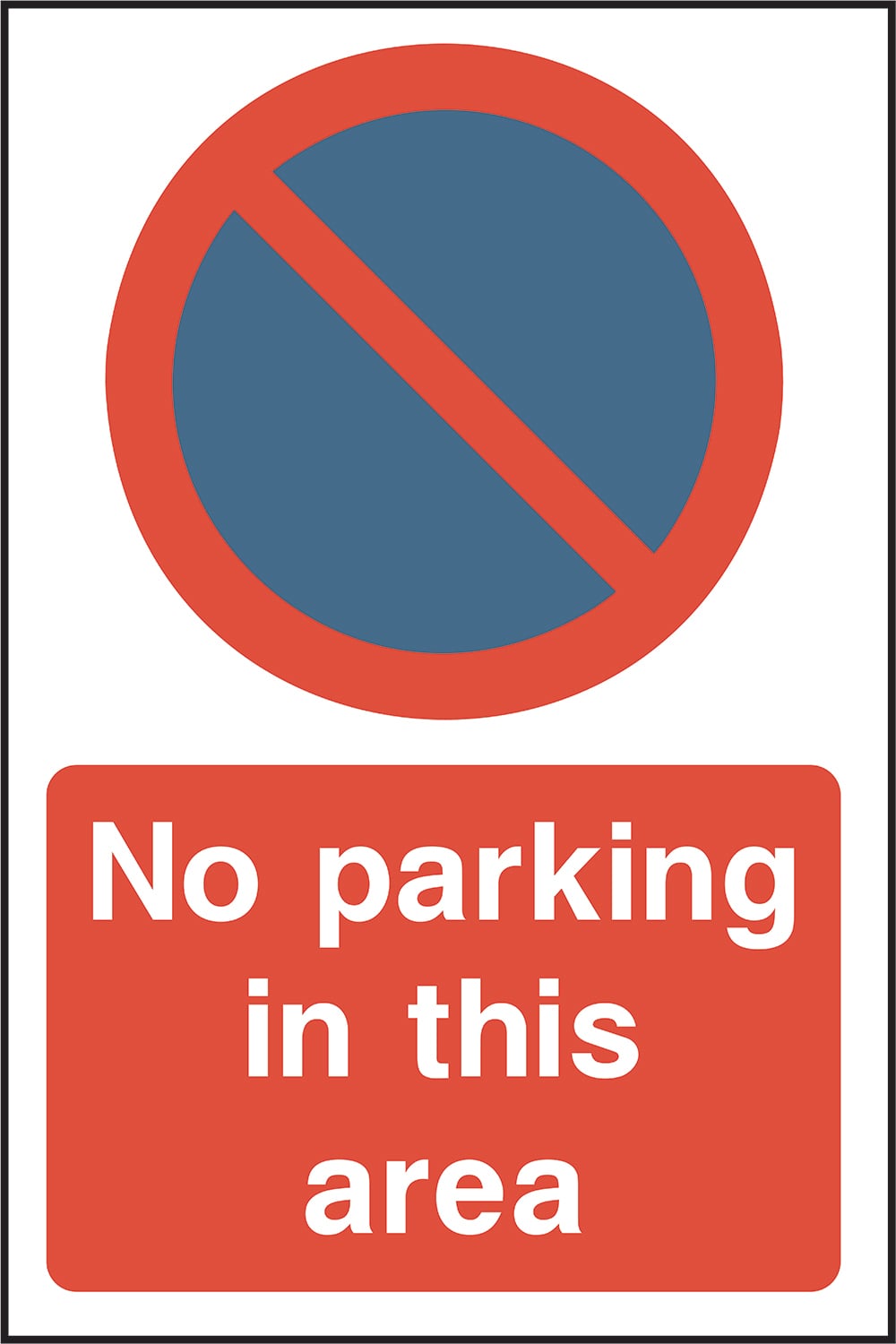 Signage: No Parking in This Area (PARK0066)