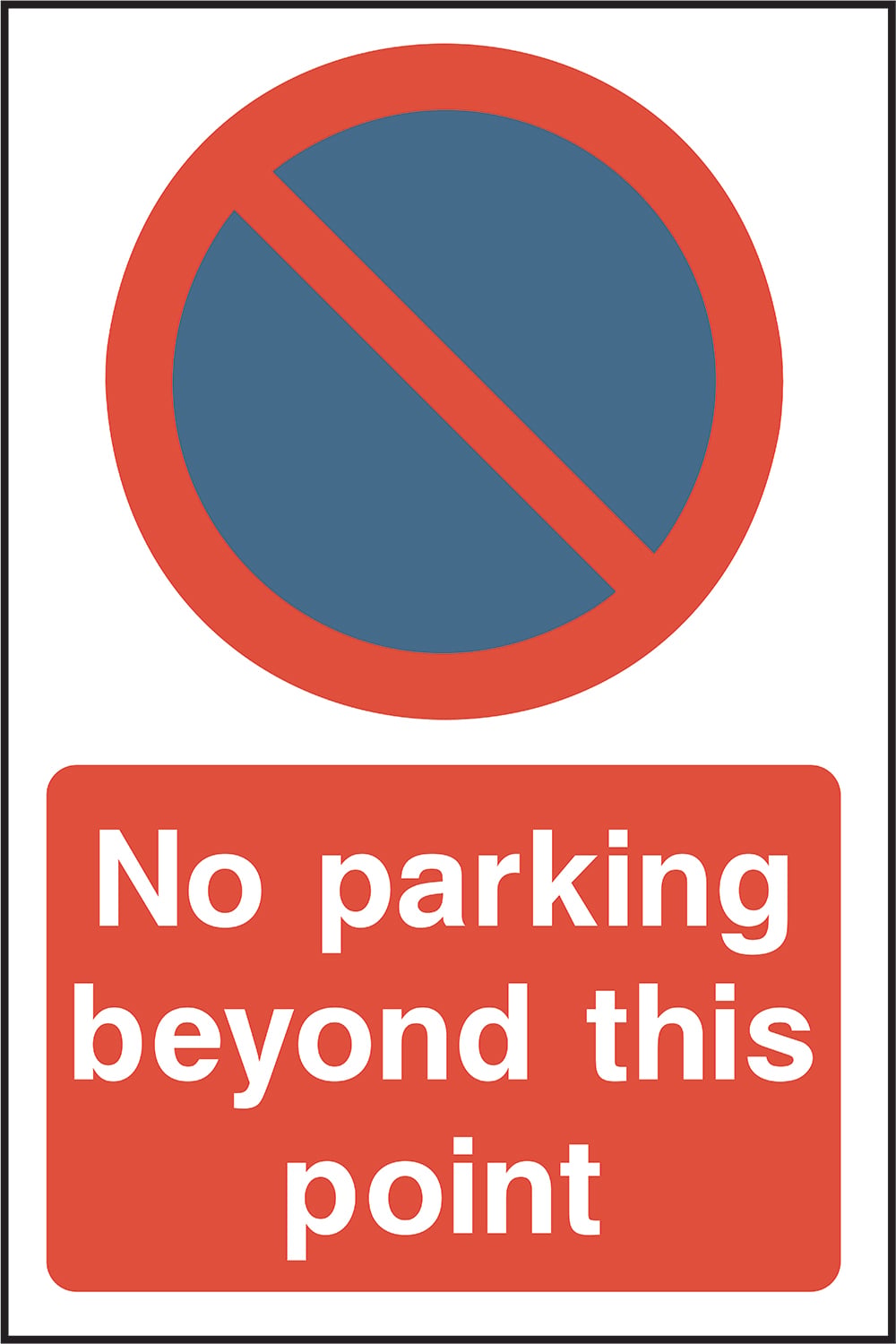 Signage: No Parking Beyond This Point (PARK0067)