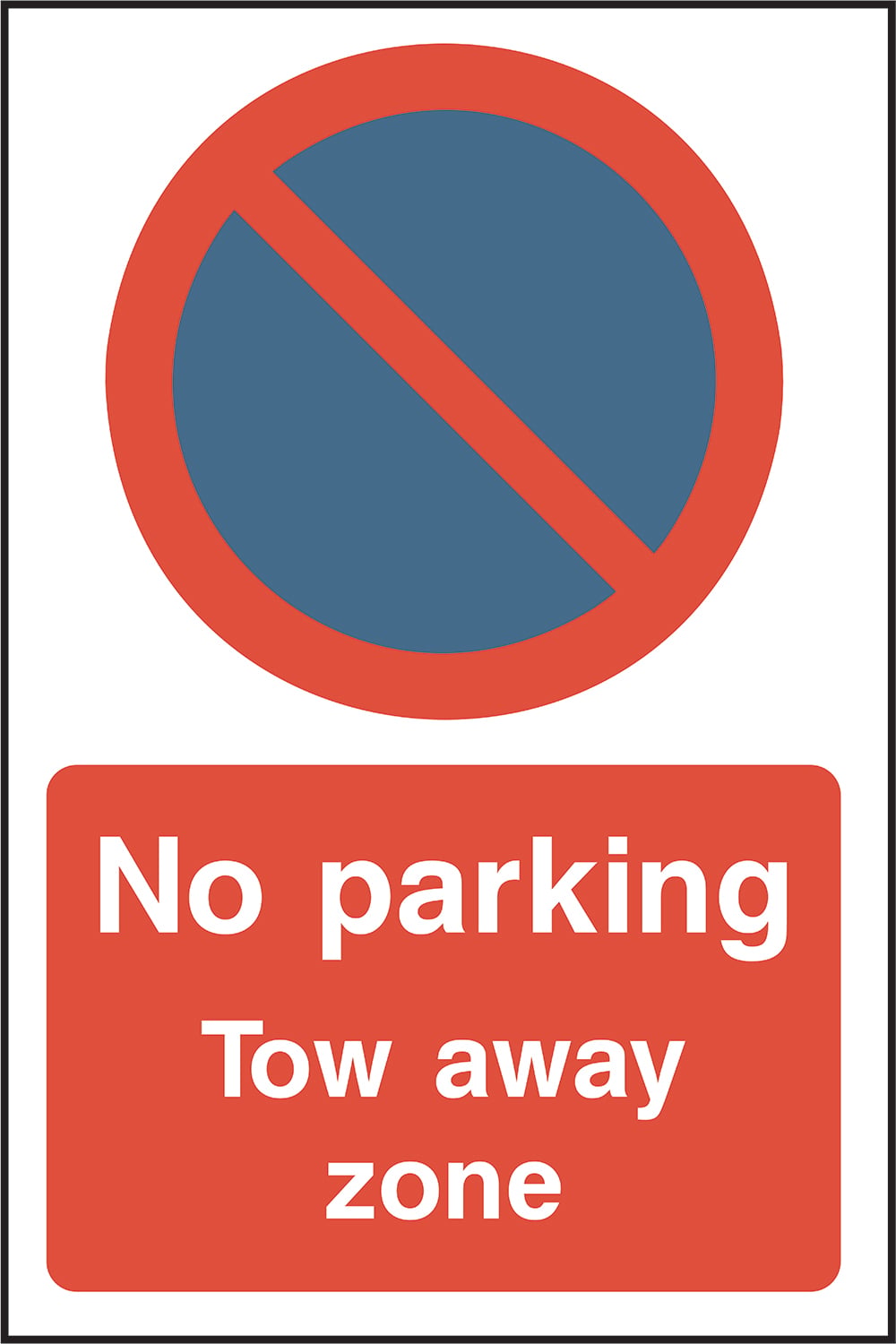 Signage: No Parking Tow Away Zone (PARK0072)