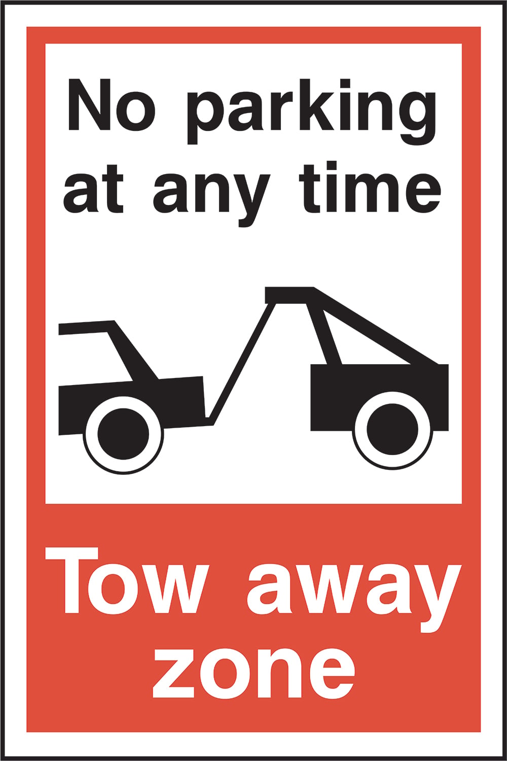 Signage: No Parking Tow Away Zone (PARK0075)