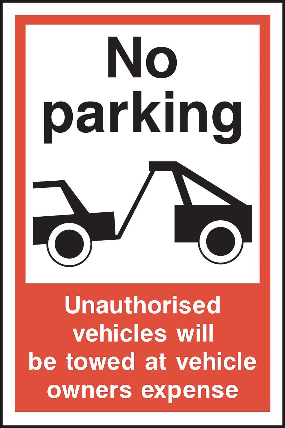 Signage: No Parking Towed (PARK0077)