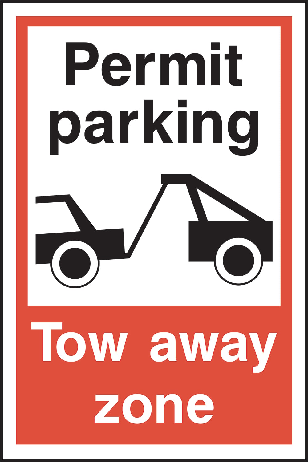 Signage: Permit Parking Tow Away Zone (PARK0080)