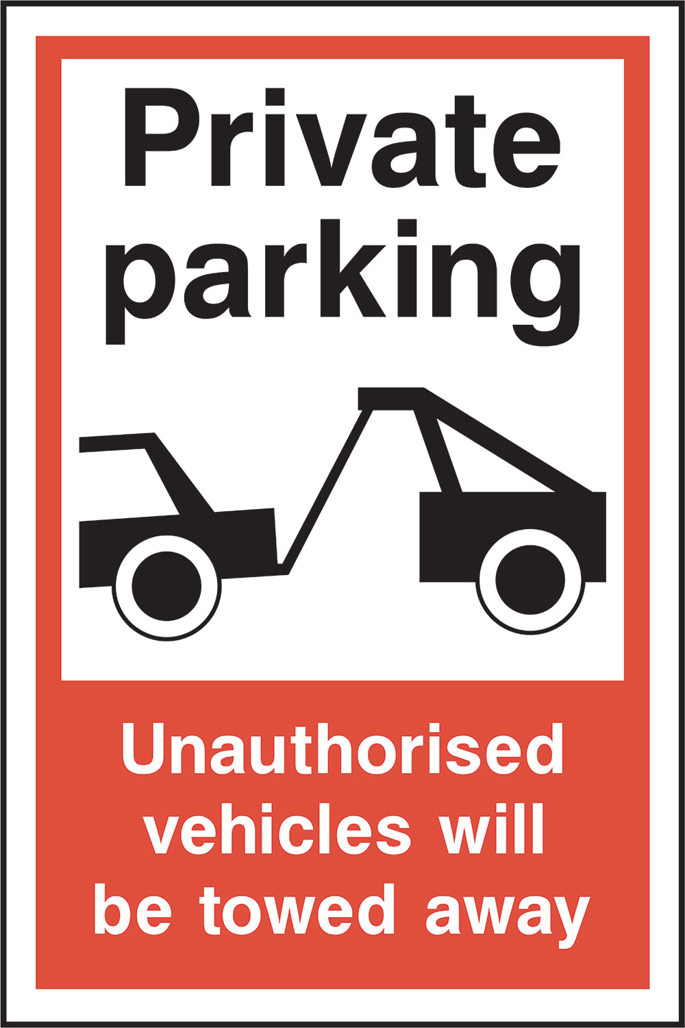 Signage: Private Parking Towed Away (PARK0081)