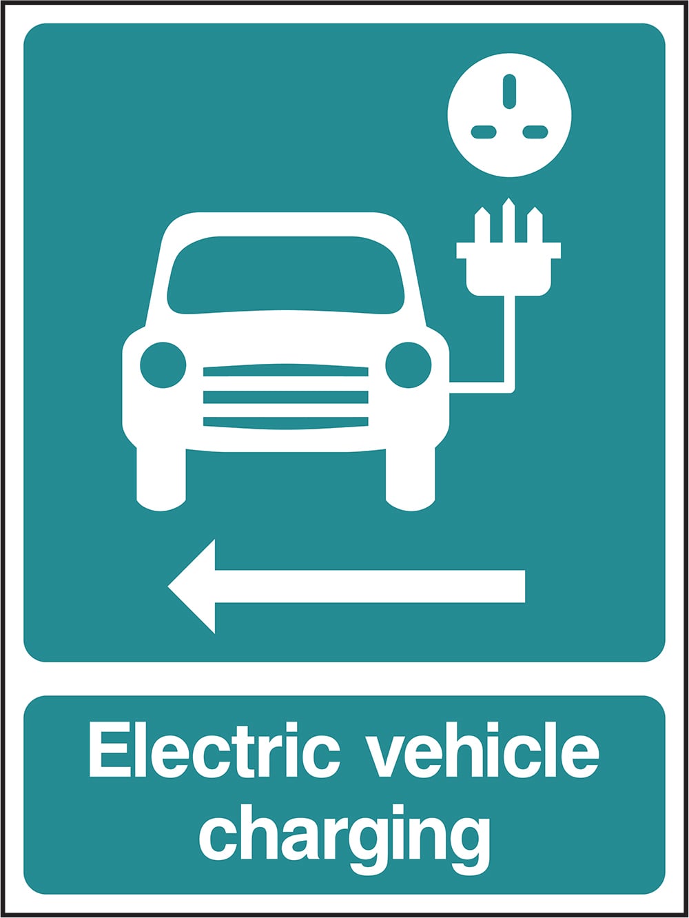 Signage: Electric Vehicle Charging Left (PARK0084)