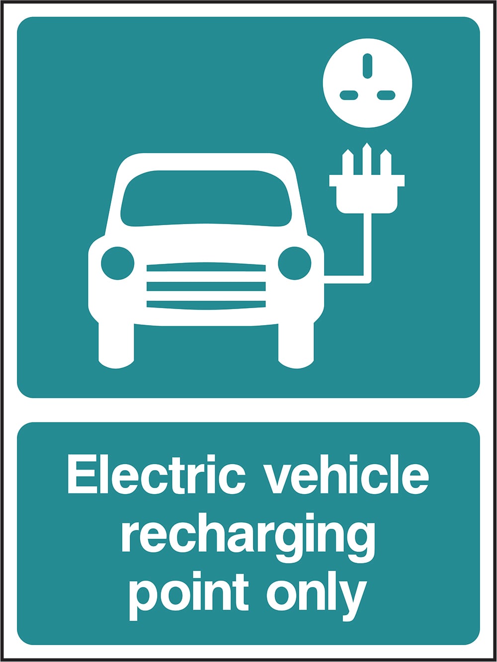 Signage: Electric Vehicle Recharging Point Only (PARK0086)