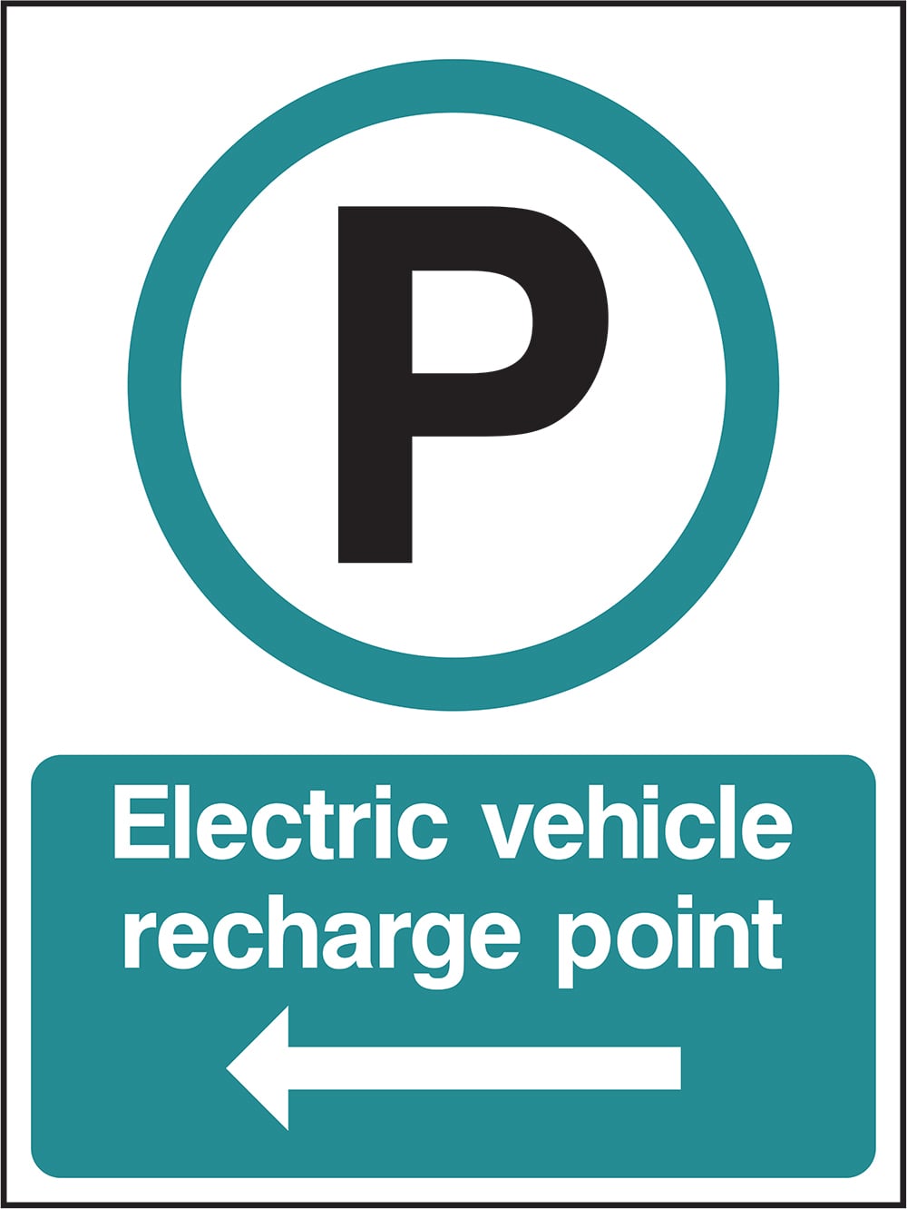 Signage: Electric Vehicle Recharge Point Left (PARK0088)