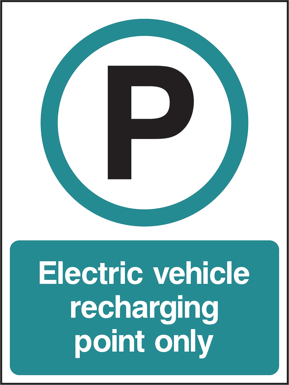 Signage: Electric Vehicle Recharging Only (PARK0091)
