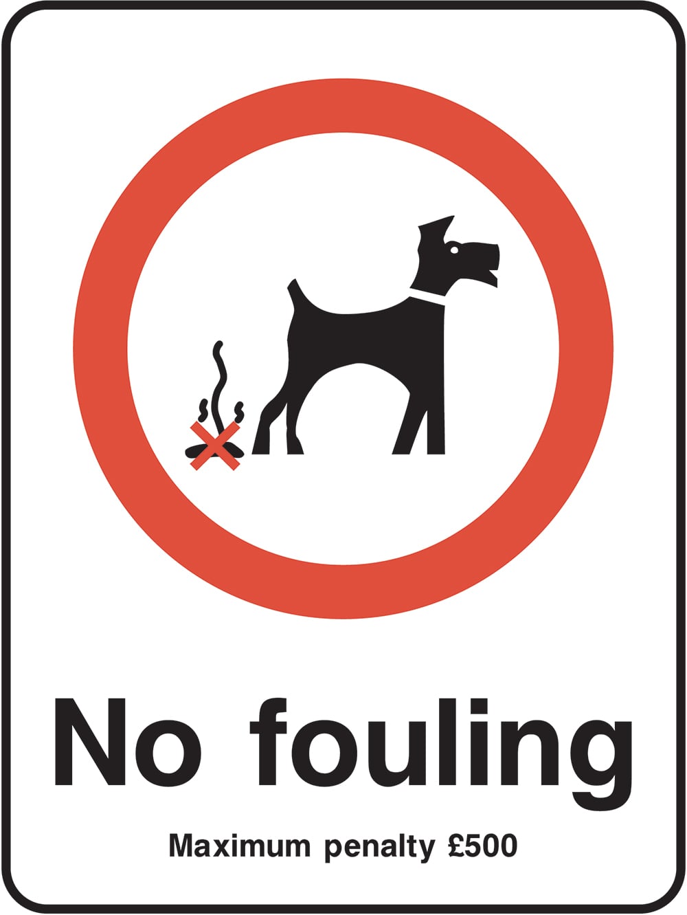 Signage: No Fouling (PARK1_0003)