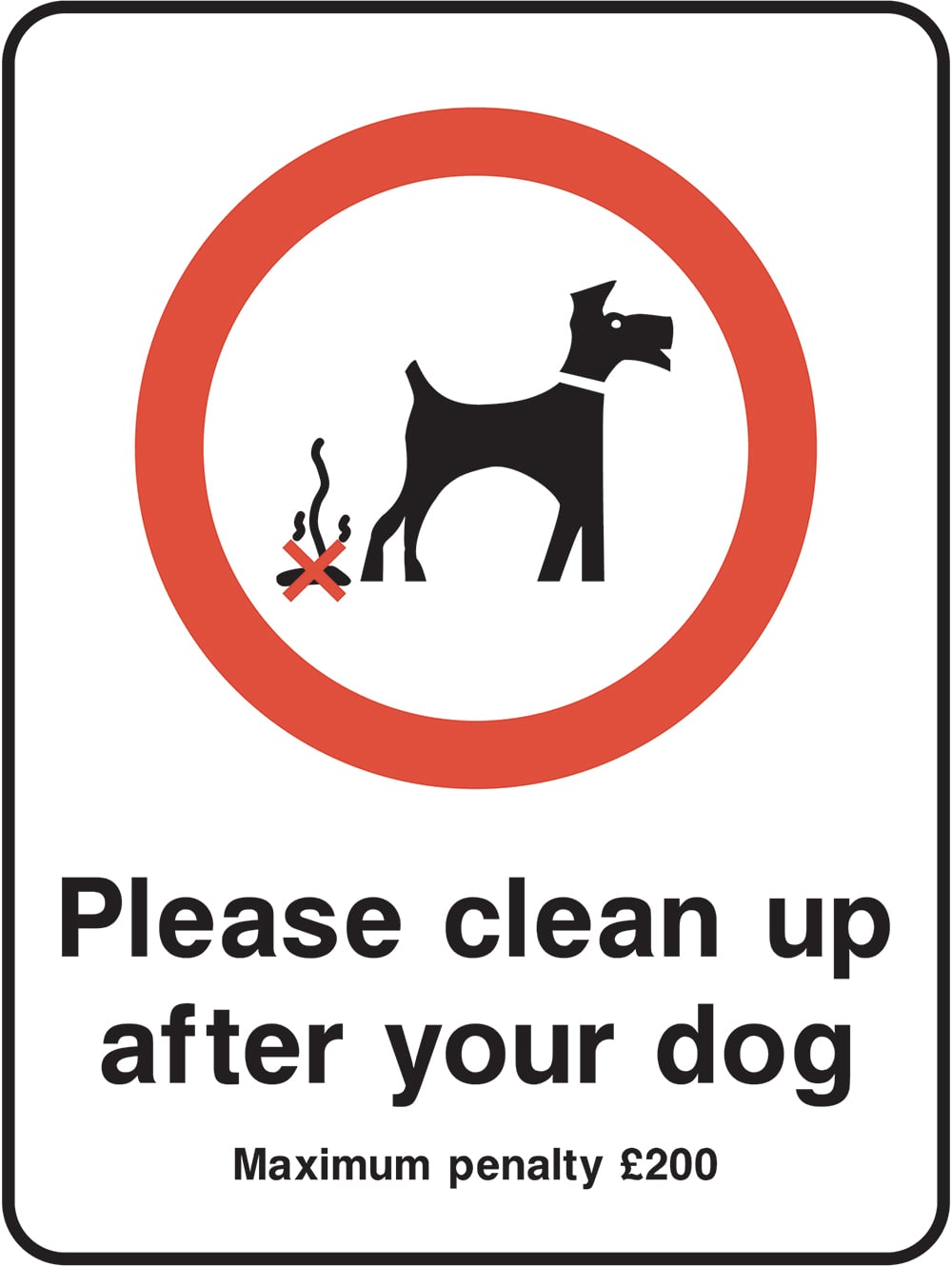 Signage: Please Clean Up After Your Dog (PARK1_0014)