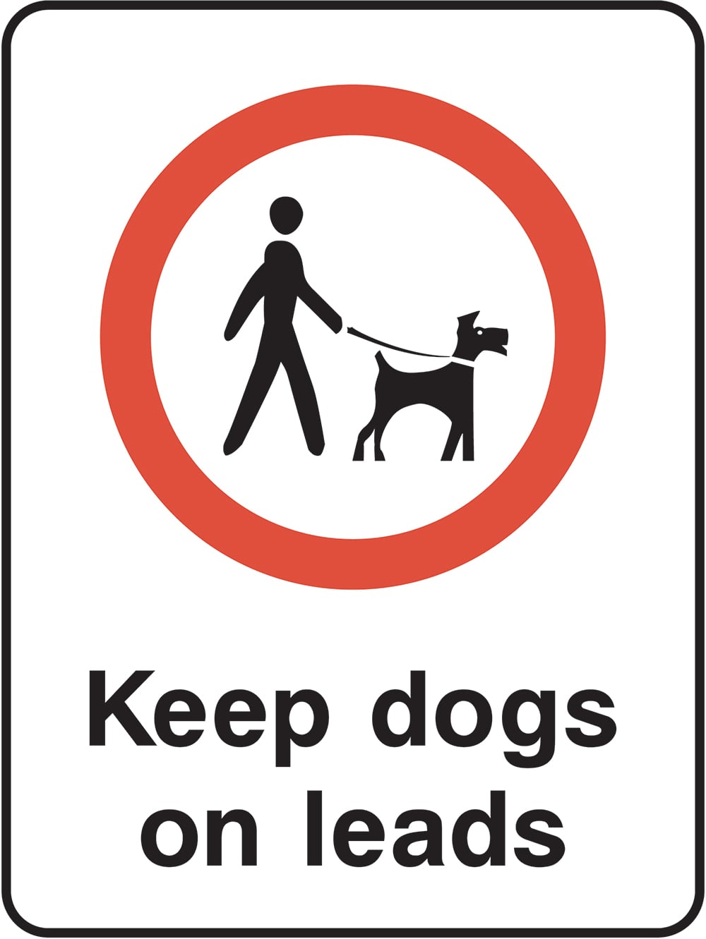 Signage: Keep Dogs On Leads (PARK1_0021)