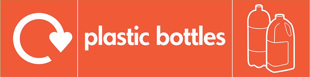 Signage: Plastic Bottles Recycling (PLAS0014)