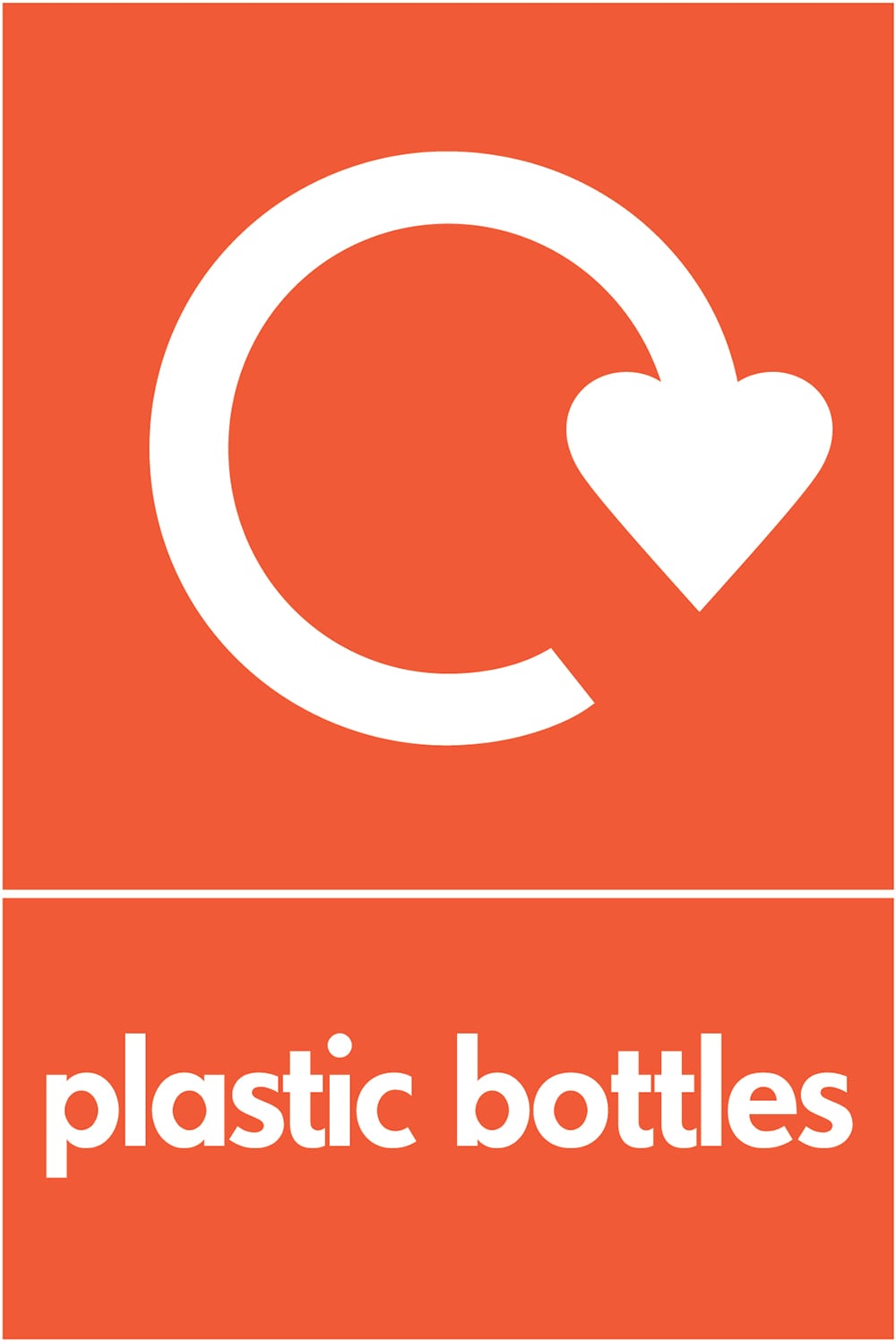 Signage: Plastic Bottles Recycling (PLAS0018)
