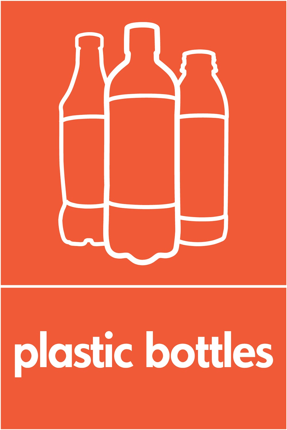 Signage: Plastic Bottles (PLAS0022)