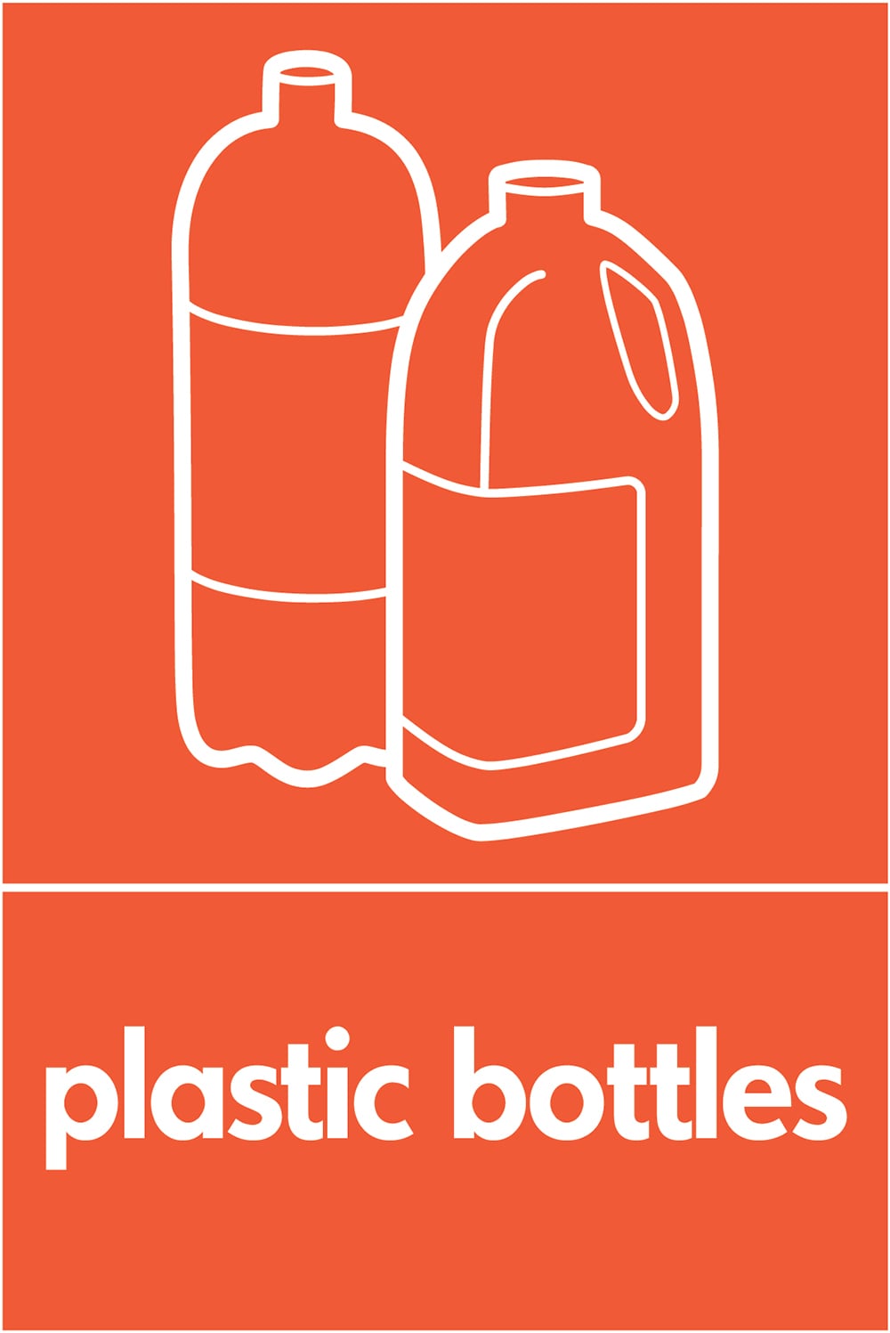 Signage: Plastic Bottles (PLAS0023)