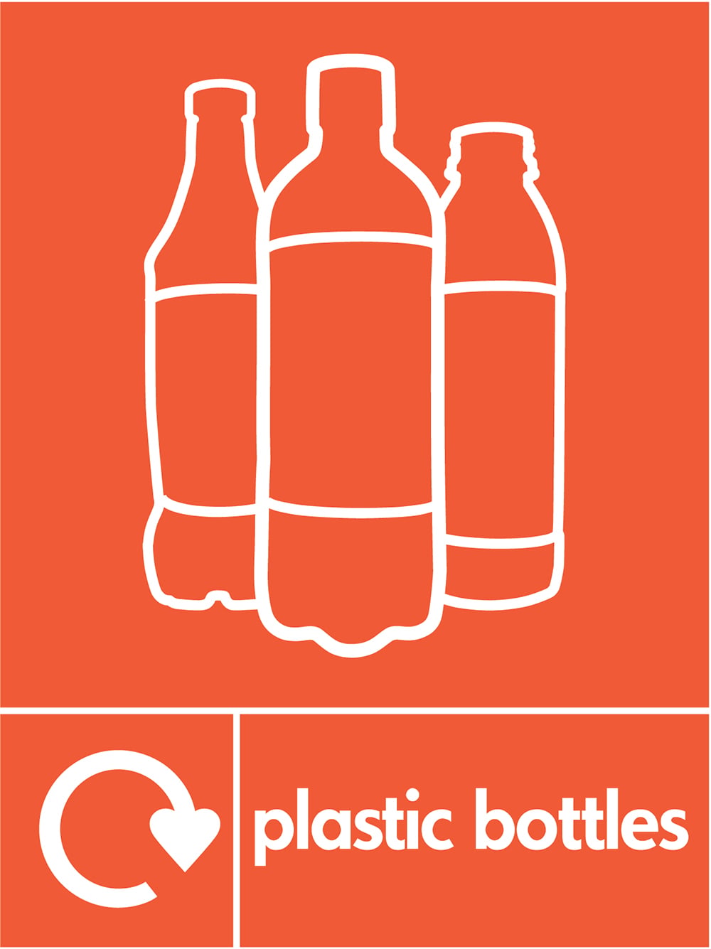 Signage: Plastic Bottles Recycling (PLAS0027)