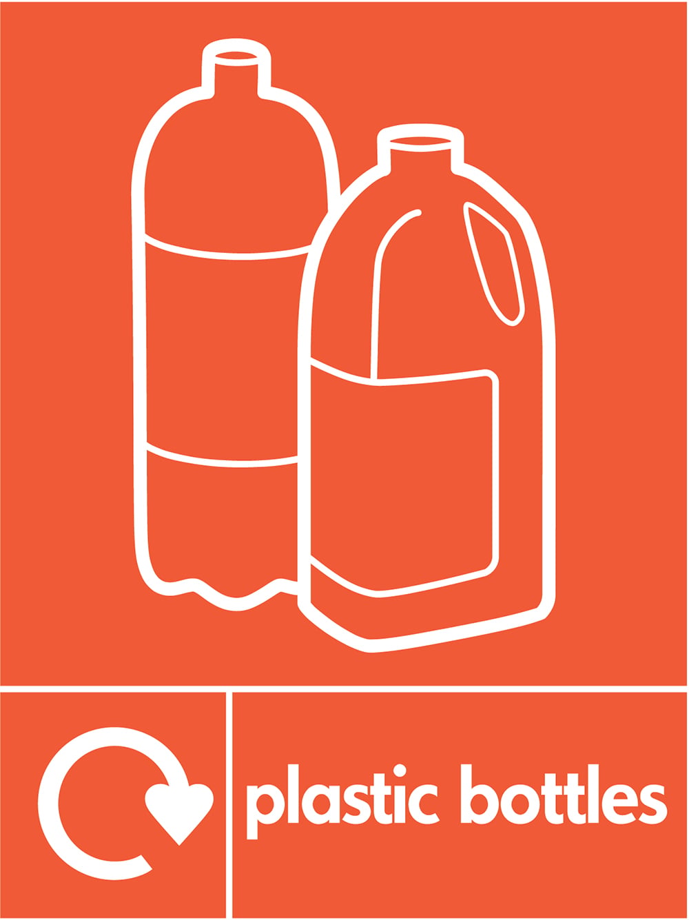 Signage: Plastic Bottles Recycling (PLAS0028)