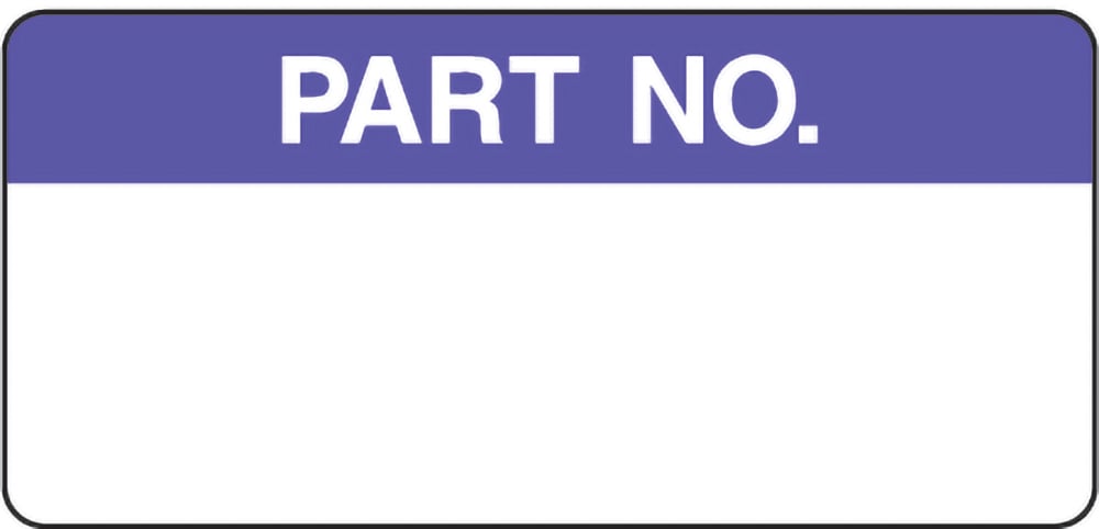 Signage: Part No. Label (QUAL0051)