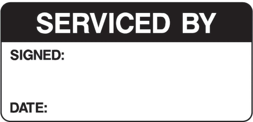 Signage: Serviced By (QUAL0061)