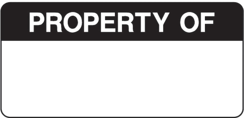Signage: Property of (QUAL0068)