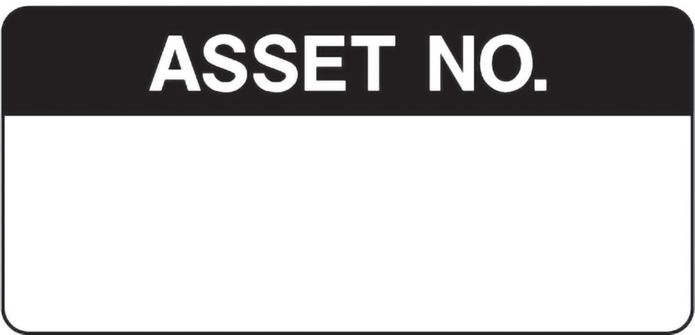 Signage: Asset Number Label (QUAL0070)