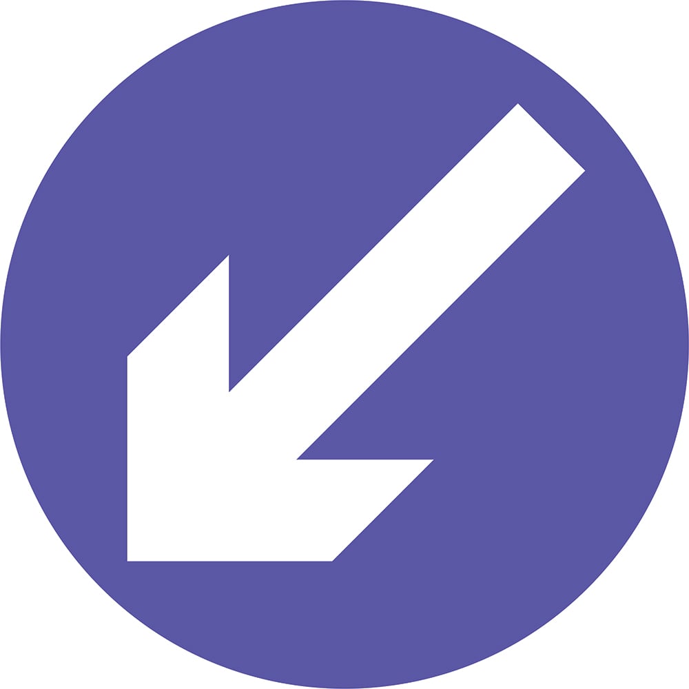 Signage: Keep Left Down (REGU0001)