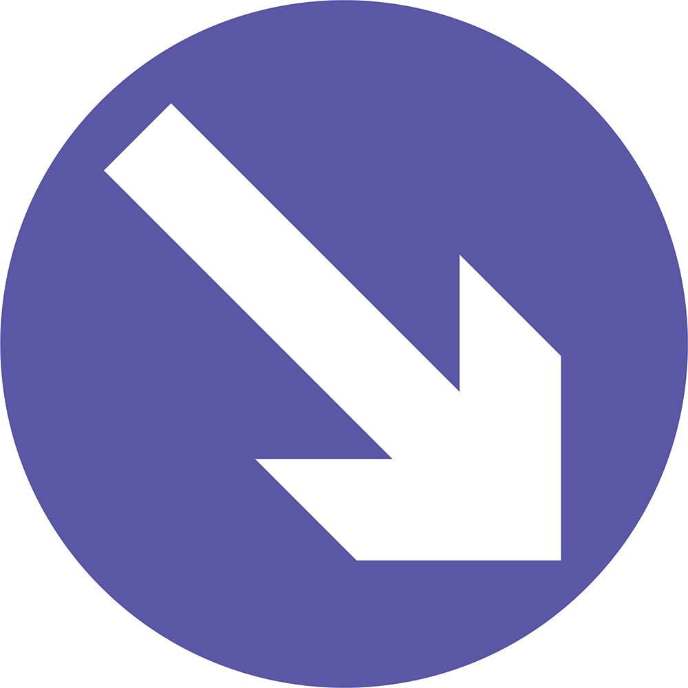 Signage: Keep Left Down (REGU0002)