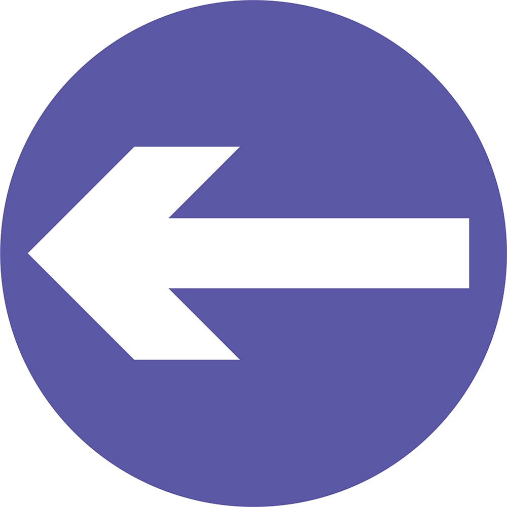 Signage: Keep Left (REGU0003)