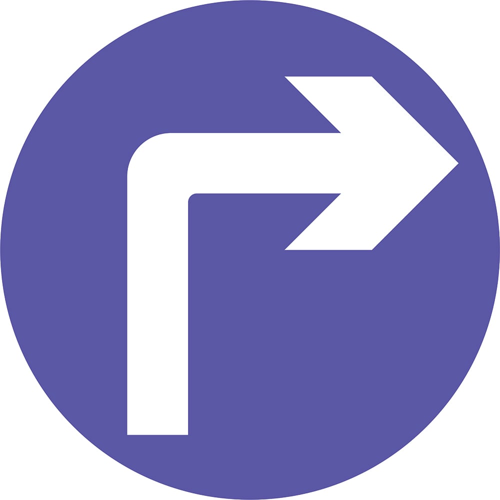 Signage: Turn Right (REGU0006)