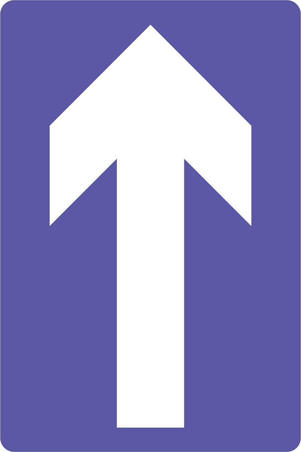 Signage: One Way Up (REGU0035)