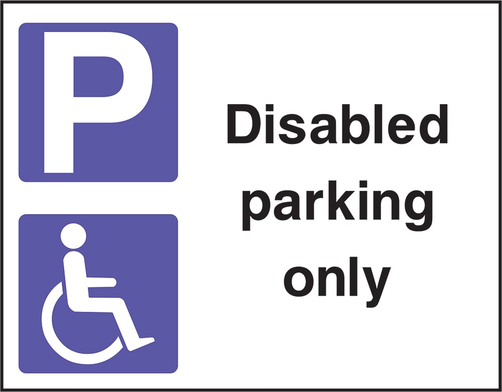 Signage: Disabled Parking Only (REGU0041)