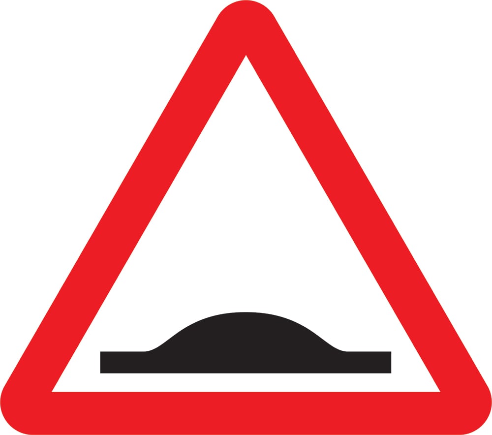 Signage: Speed Bump Ahead (WARN0003)