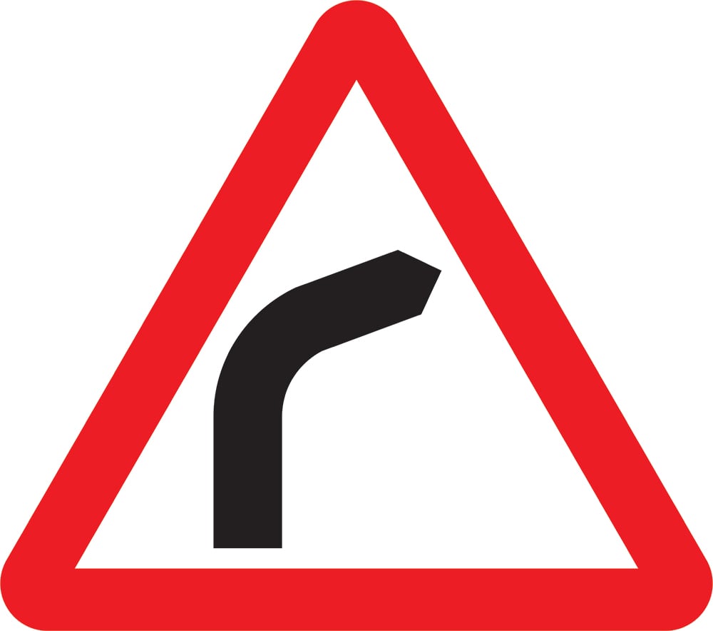 Signage: Warning Right Bend (WARN0011)