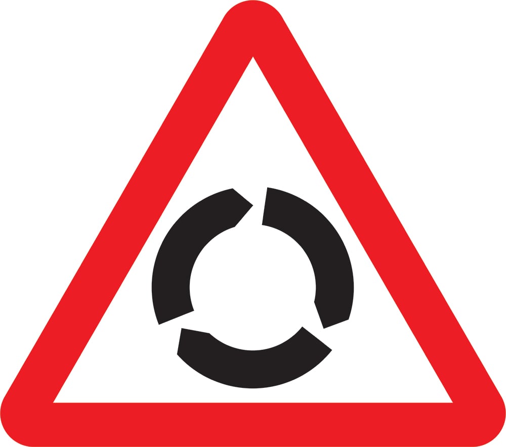 Signage: Roundabout Ahead (WARN0017)