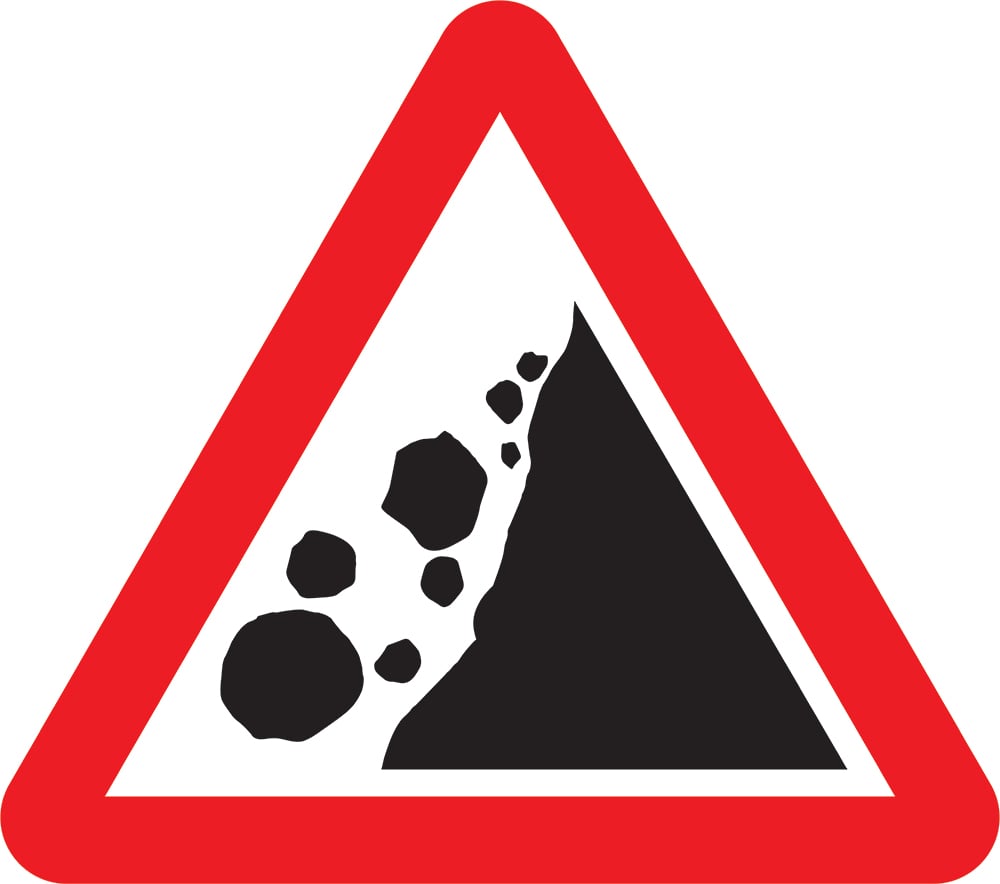 Signage: Falling Rocks (WARN0022)
