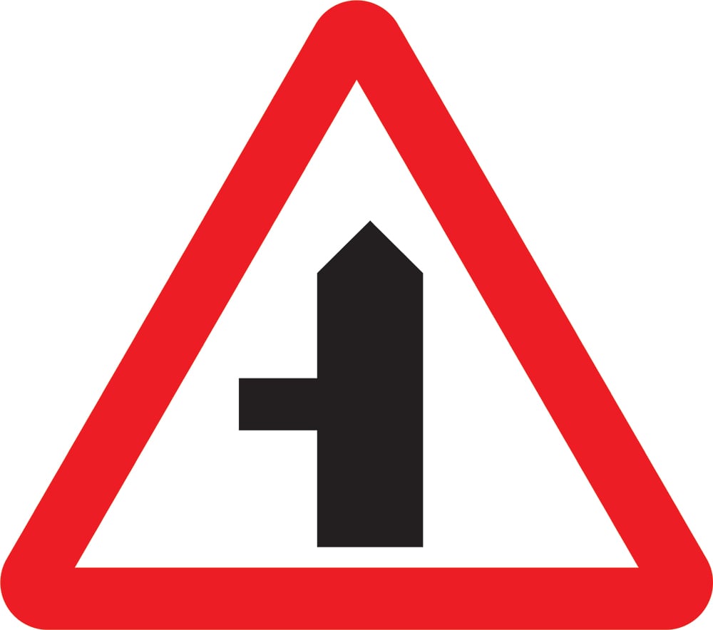 Signage: Junction Left (WARN0030)