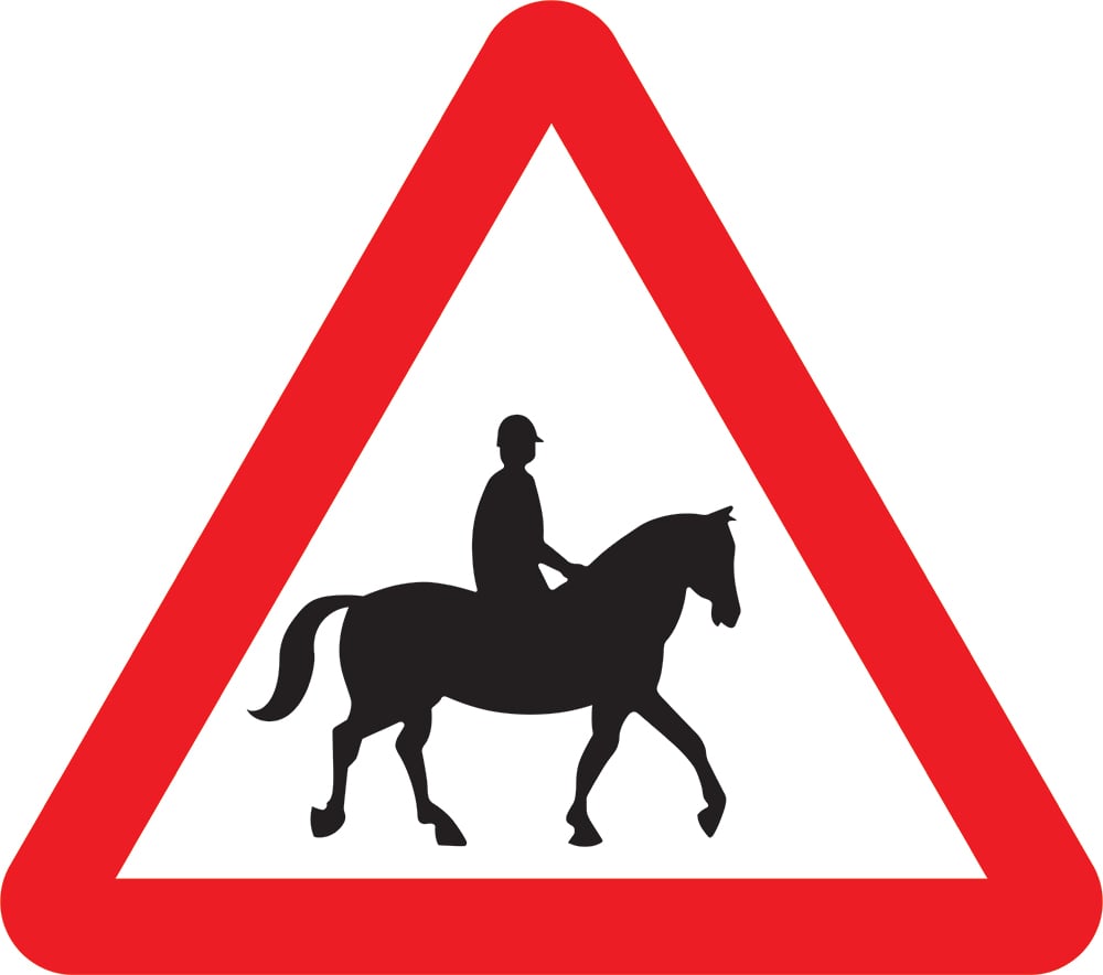 Signage: Horse Riders Crossing (WARN0041)