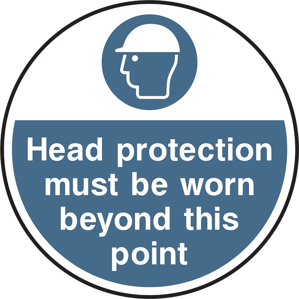 Signage: Head Protection Must Be Worn (FLOO0007)
