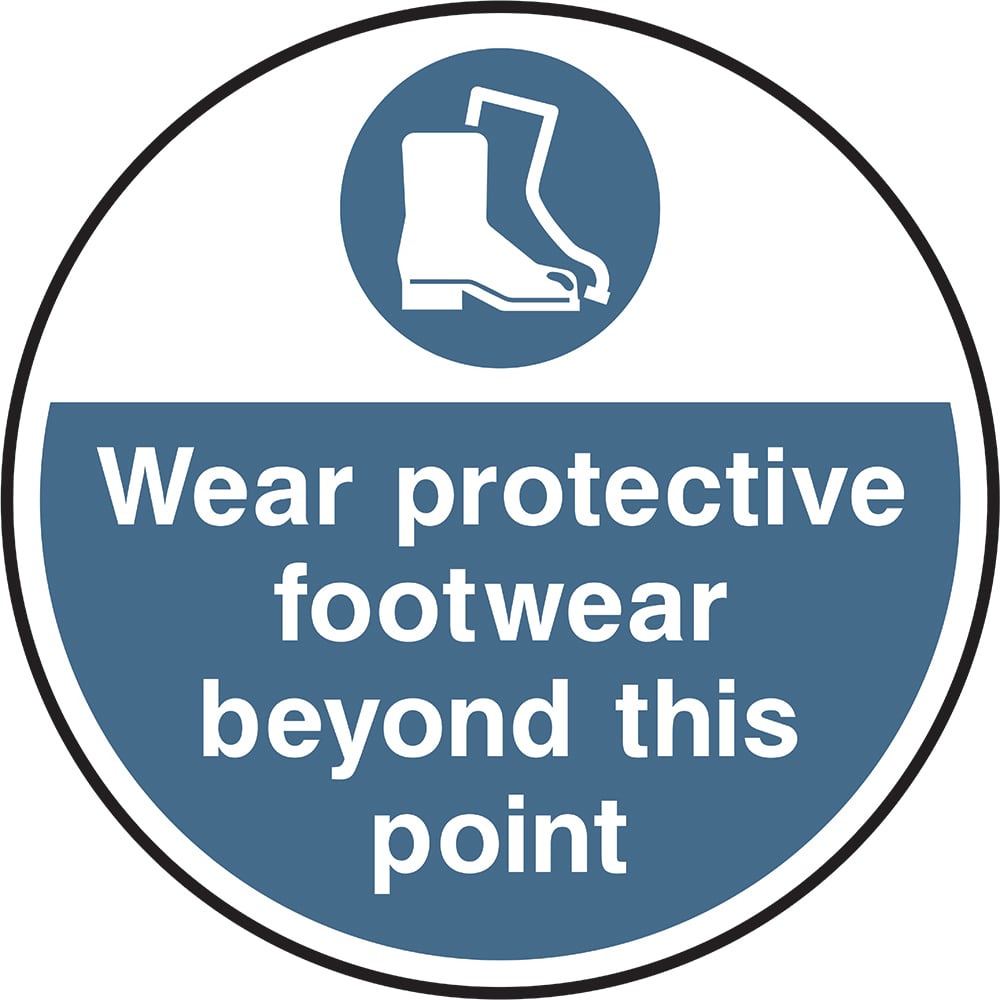 Signage: Wear Protective Footwear (FLOO0009)
