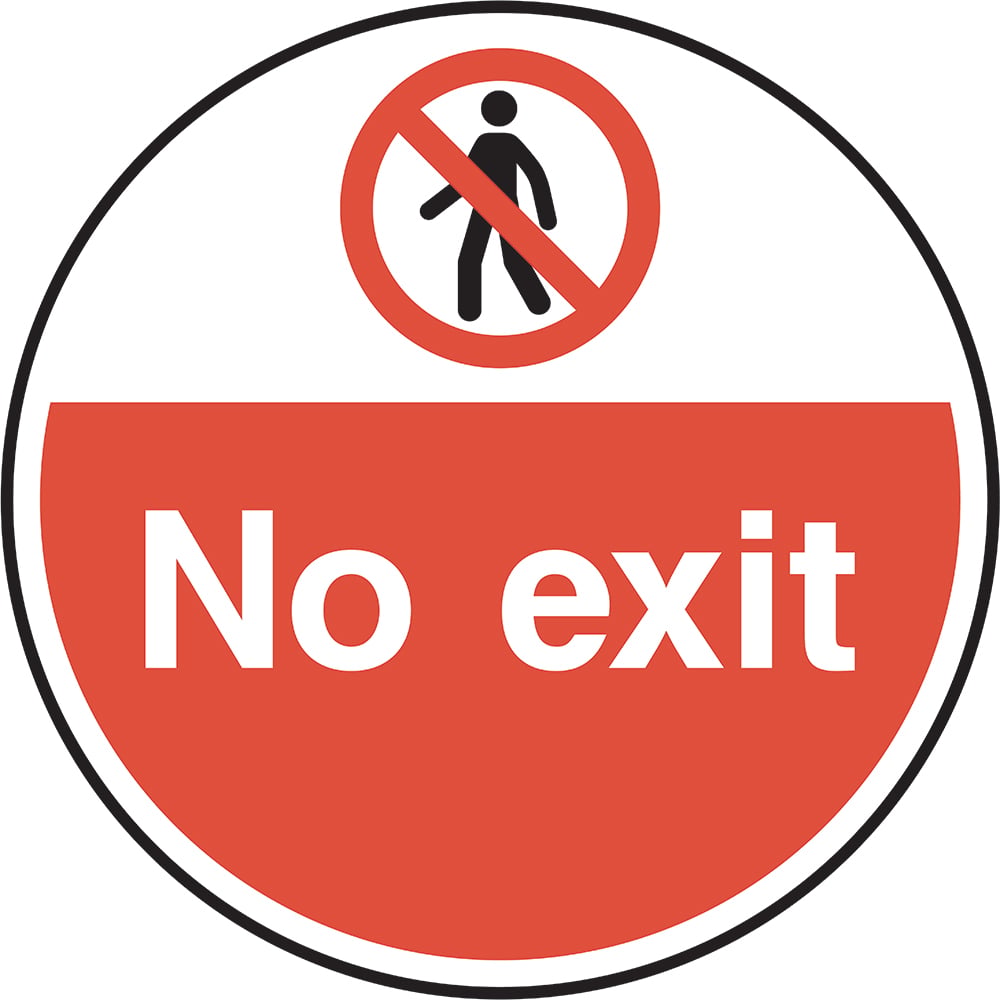 Signage: No Exit (FLOO0013)