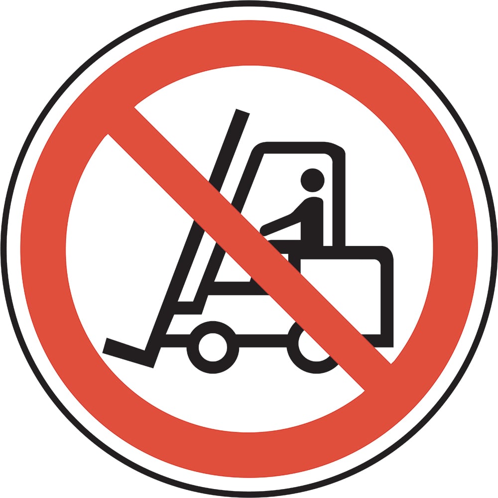 Signage: No Forklifts Allowed (FLOO0014)