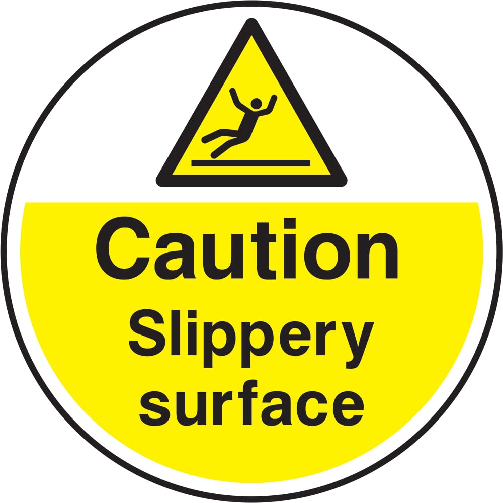 Signage: Caution Slippery Surface (FLOO0018)