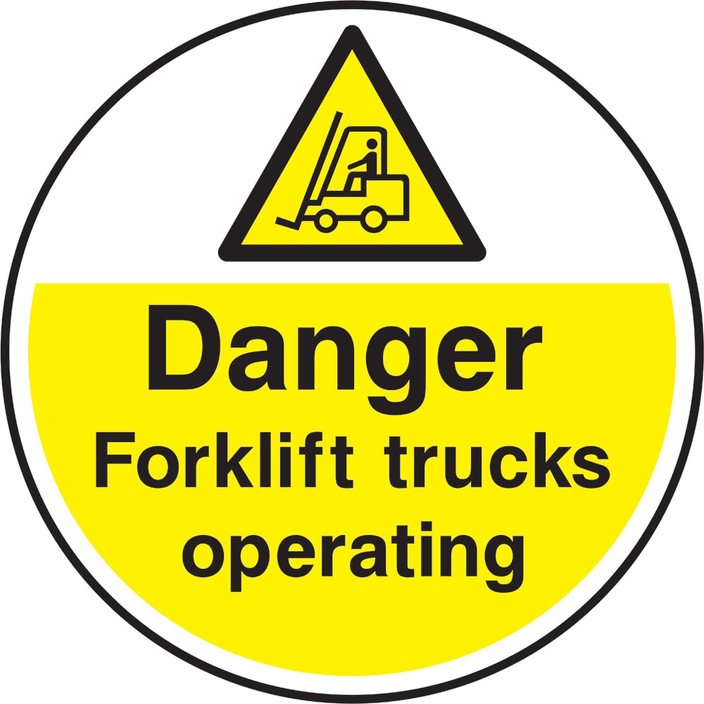 Signage: Danger Forklift Trucks Operating (FLOO0019)