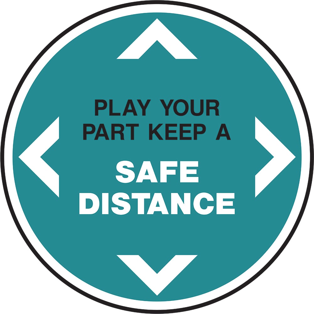 Signage: Safe Distance (FLOO0023)