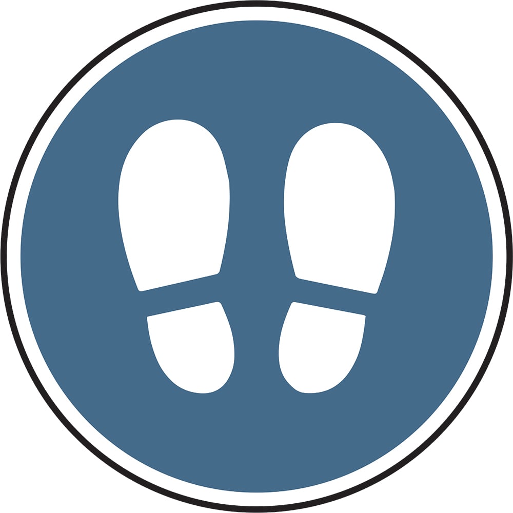 Signage: Keep Feet Clear (FLOO0029)