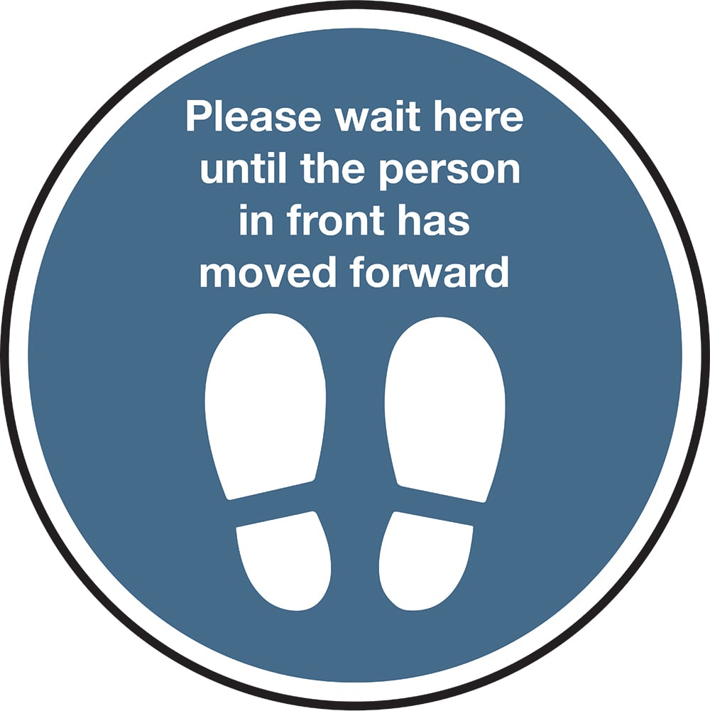 Signage: Please Wait Here (FLOO0031)