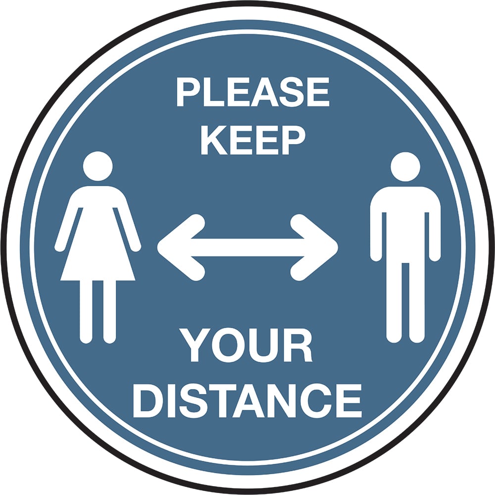 Signage: Please Keep Your Distance (FLOO0036)