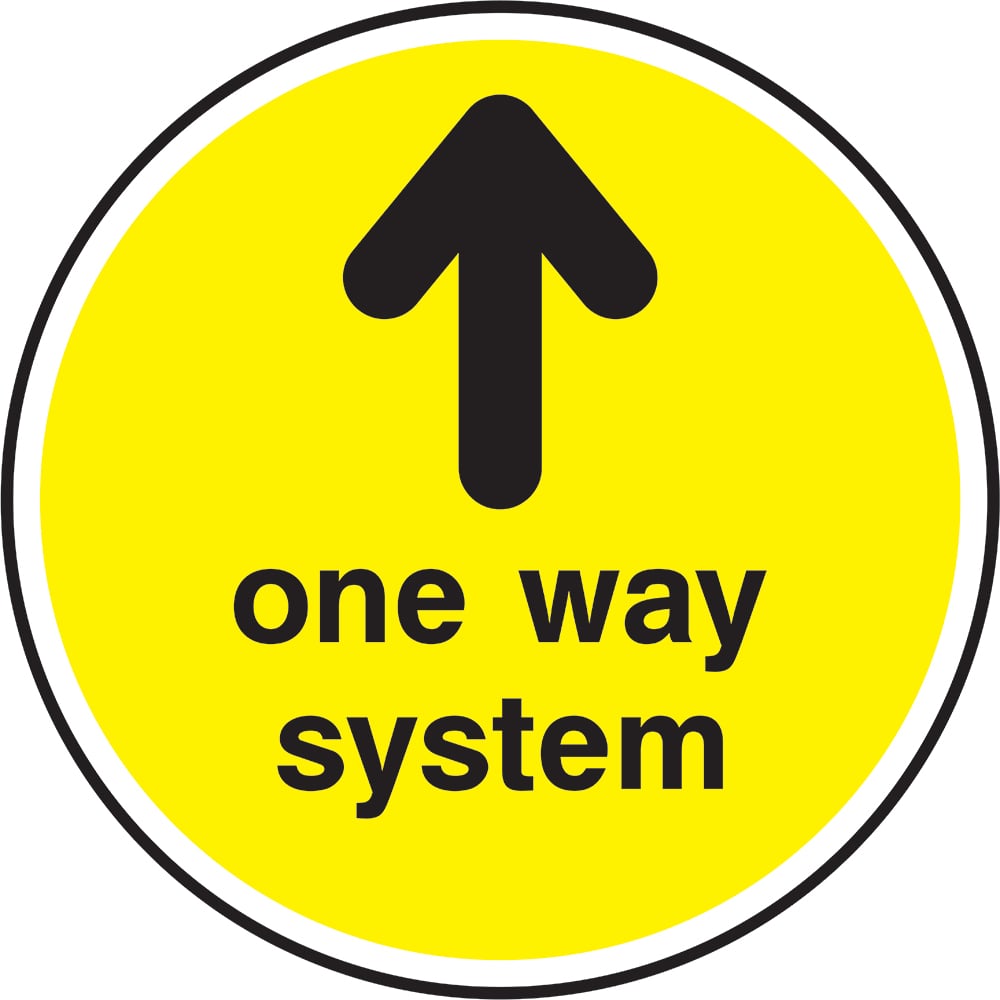 Signage: One Way System Up (FLOO0041)