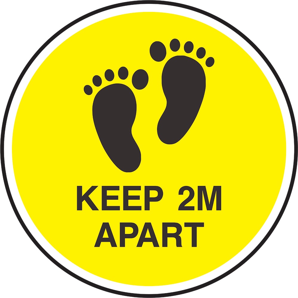 Signage: Keep 2M Apart (FLOO0043)