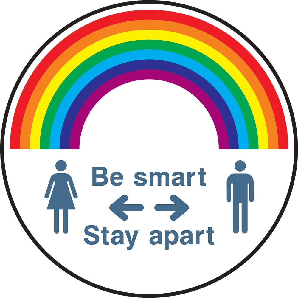 Signage: Stay Apart Floor Sticker (FLOO0044)